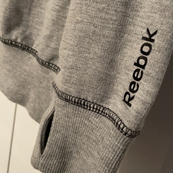 Reebok Men’s shirt fleece grey size large - Picture 3 of 4